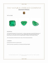 3.30 Ct. Emerald from Zambia Appraisal
