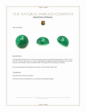 0.53 Ct. Cabochon Emerald from Colombia Appraisal