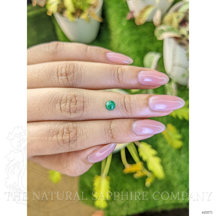 0.53 Ct. Cabochon Emerald from Colombia - Muzo