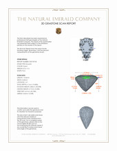 3.14 Ct. Emerald from Zambia 3 D Scan Report