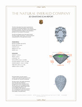 3.45 Ct. Emerald from Zambia 3 D Scan Report