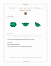 0.56 Ct. Emerald from Afghanistan Appraisal