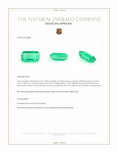 0.29 Ct. Emerald from Afghanistan Appraisal