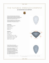 1.63 Ct. Emerald from Zambia 3 D Scan Report