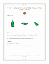 1.58 Ct. Emerald from Zambia Appraisal