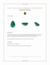 1.74 Ct. Emerald from Zambia Appraisal