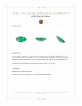 1.16 Ct. Emerald from Zambia Appraisal