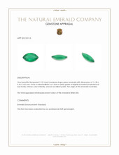 1.29 Ct. Emerald from Zambia Appraisal