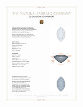 1.29 Ct. Emerald from Zambia 3 D Scan Report