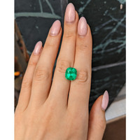 6.39 Ct. Emerald from Colombia Life Style