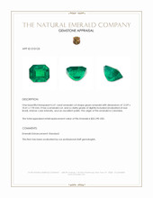 6.41 Ct. Emerald from Colombia Appraisal