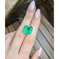 11.57 Ct. Emerald from Colombia Life Style