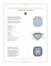 8.60 Ct. Emerald from Colombia 3 D Scan Report