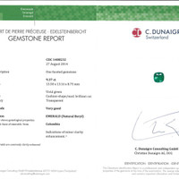 9.37 Ct. Emerald from Colombia Pdf