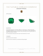9.97 Ct. Emerald from Colombia Appraisal