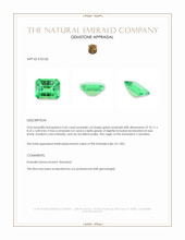 2.66 Ct. Emerald from Colombia Appraisal