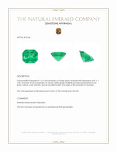 1.51 Ct. Emerald from Colombia Appraisal
