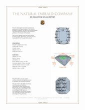 1.51 Ct. Emerald from Colombia 3 D Scan Report