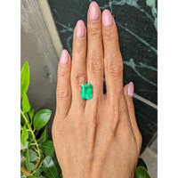 6.09 Ct. Emerald from Colombia Life Style