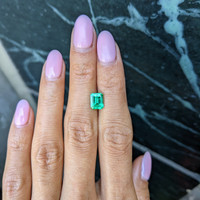 1.34 Ct. Emerald from Colombia Life Style