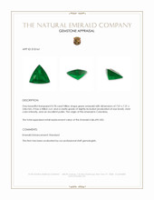 0.78 Ct. Emerald from Colombia Appraisal