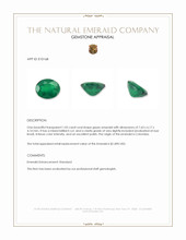 1.05 Ct. Emerald from Colombia Appraisal