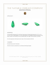 0.70 Ct. Emerald from Colombia Appraisal
