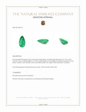 0.65 Ct. Emerald from Colombia Appraisal