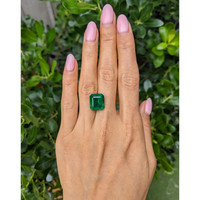 8.05 Ct. Emerald from Ethiopia Life Style