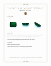 8.47 Ct. Emerald from Zambia Appraisal