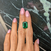 8.47 Ct. Emerald from Zambia Life Style