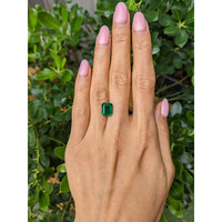 3.71 Ct. Emerald from Zambia Life Style