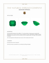 3.12 Ct. Emerald from Colombia Appraisal