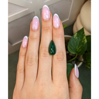 9.35 Ct. Cabochon Emerald from Colombia Life Style