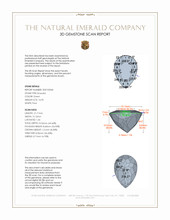 16.90 Ct. Emerald from Colombia 3 D Scan Report
