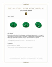 3.11 Ct. Cabochon Emerald from Colombia Appraisal