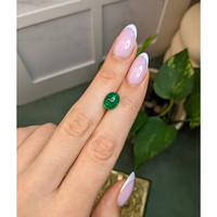 3.11 Ct. Cabochon Emerald from Colombia Life Style