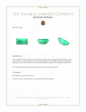 0.52 Ct. Emerald from Afghanistan Appraisal