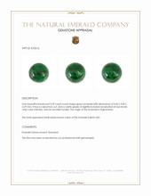 0.39 Ct. Cabochon Emerald from Afghanistan Appraisal