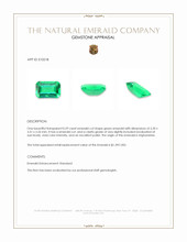 0.29 Ct. Emerald from Afghanistan Appraisal