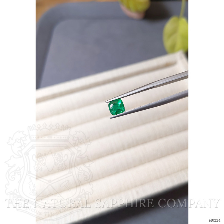 1.24 Ct. Cabochon Emerald from Afghanistan