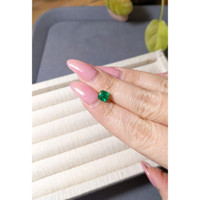 1.24 Ct. Cabochon Emerald from Afghanistan Life Style