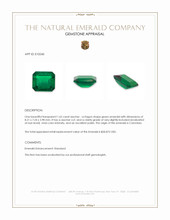1.62 Ct. Emerald from Colombia Appraisal