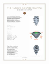2.90 Ct. Emerald from Colombia 3 D Scan Report