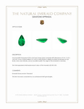 0.84 Ct. Emerald from Colombia Appraisal