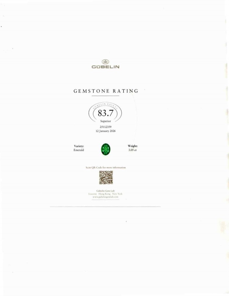 3.05 Ct. Emerald from Colombia - Muzo