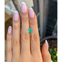 1.32 Ct. Emerald from Colombia Life Style