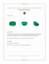 3.26 Ct. Emerald from Zambia Appraisal