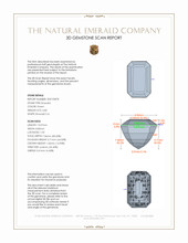 6.83 Ct. Emerald from Zambia 3 D Scan Report