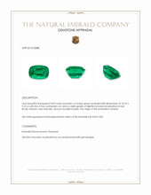 4.09 Ct. Emerald from Zambia Appraisal